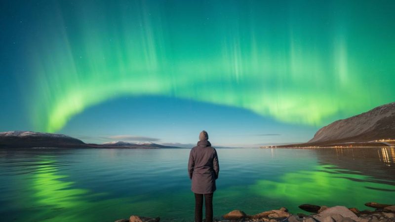 Die magie des nordlichter-erlebnisses in skandinavien